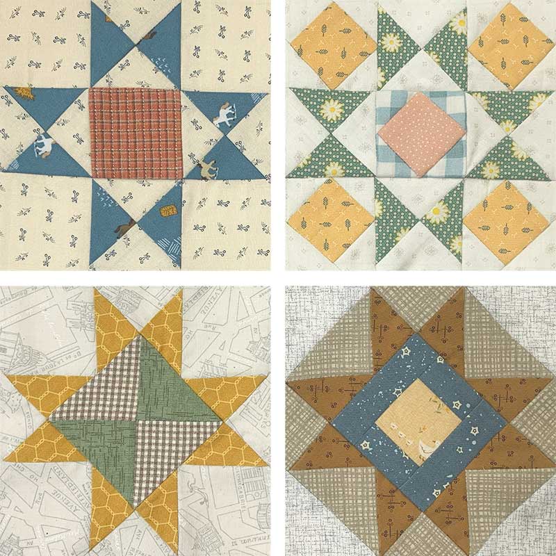 スターのサンプラーキルト 1