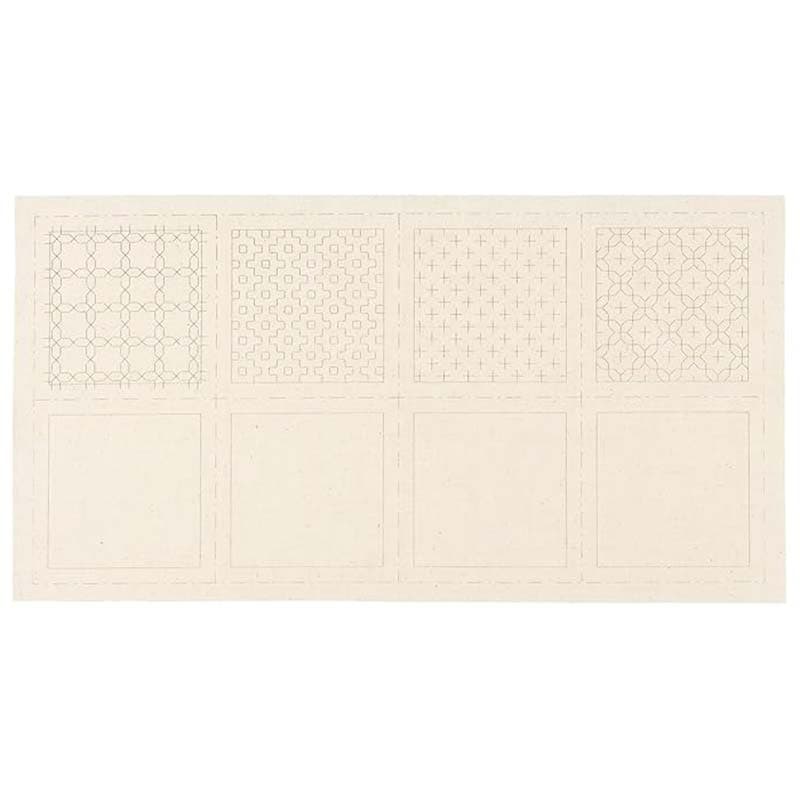 【RENEWAL】刺し子　コースターが4枚作れるクロス【一目刺し】