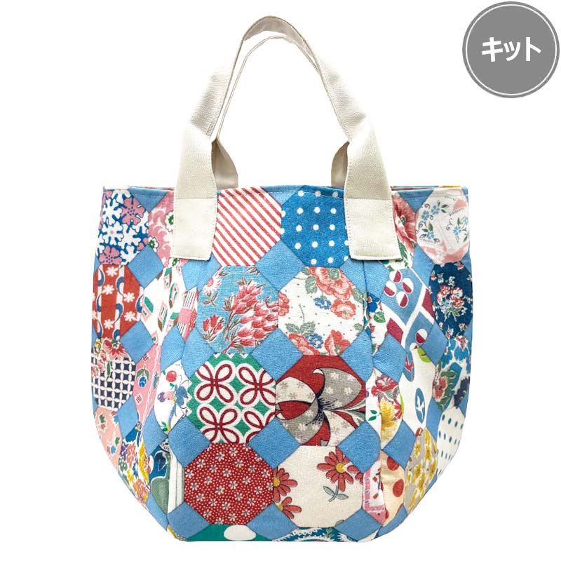 6枚つなぎのバケツ型バッグ