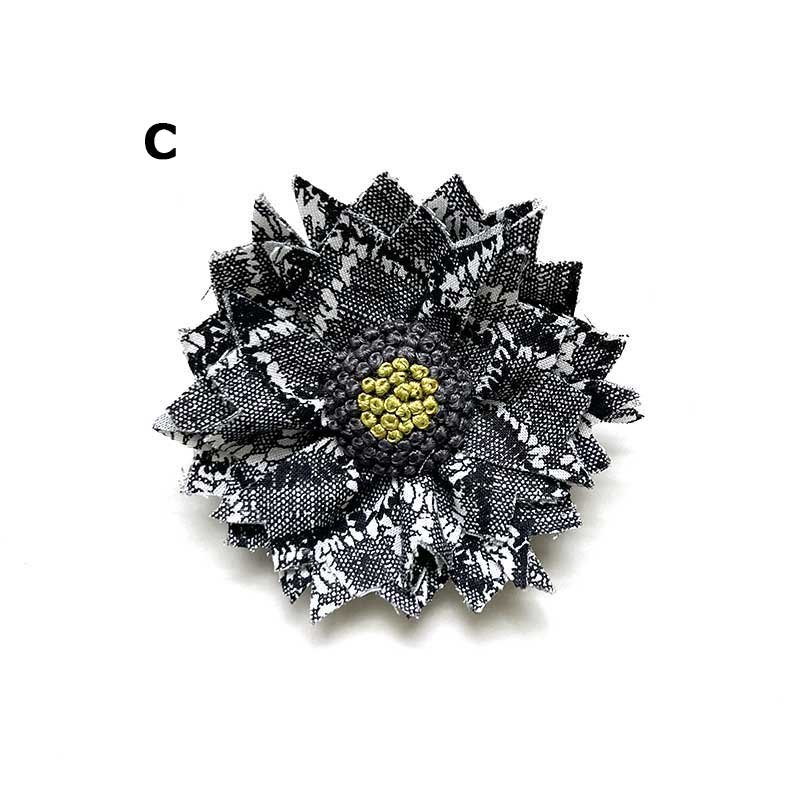 花のブローチA・B・C3ケセット（作り方なし）すてきにハンドメイド2026年10月号掲載