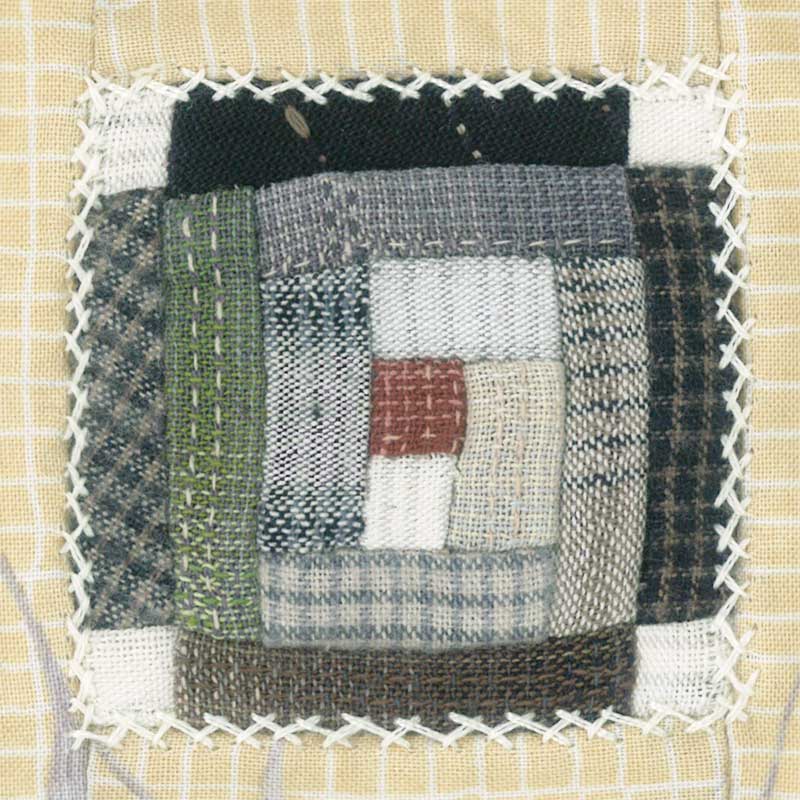 【50%OFF】6.5cm足つき木工フレーム用キット(2ヶセット) ログキャビンとローマンストライプ