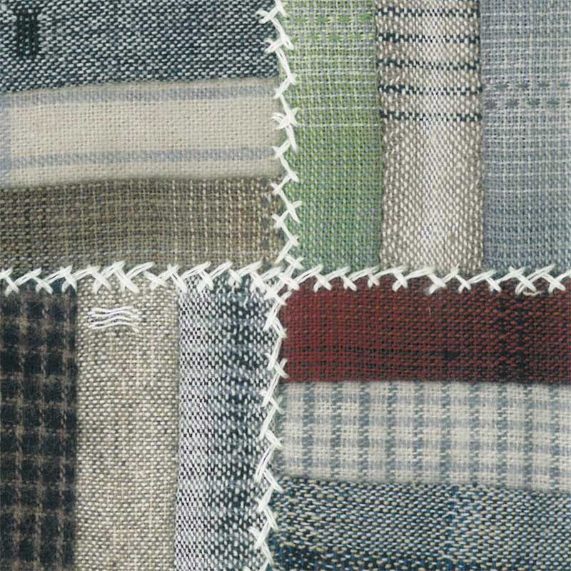 【50%OFF】6.5cm足つき木工フレーム用キット(2ヶセット) ログキャビンとローマンストライプ