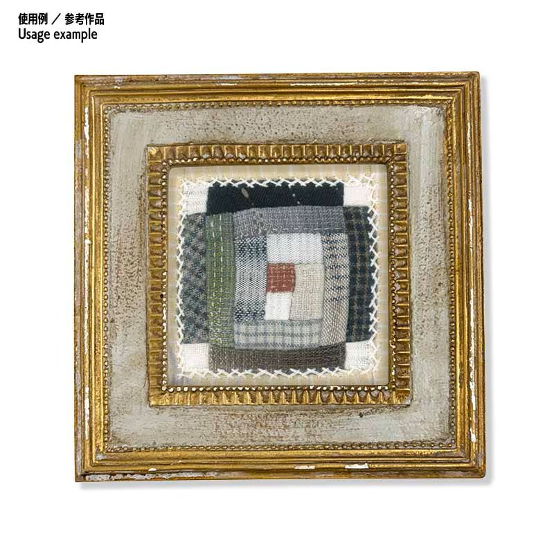 【50%OFF】6.5cm足つき木工フレーム用キット（2ヶセット） ログキャビンとローマンストライプ