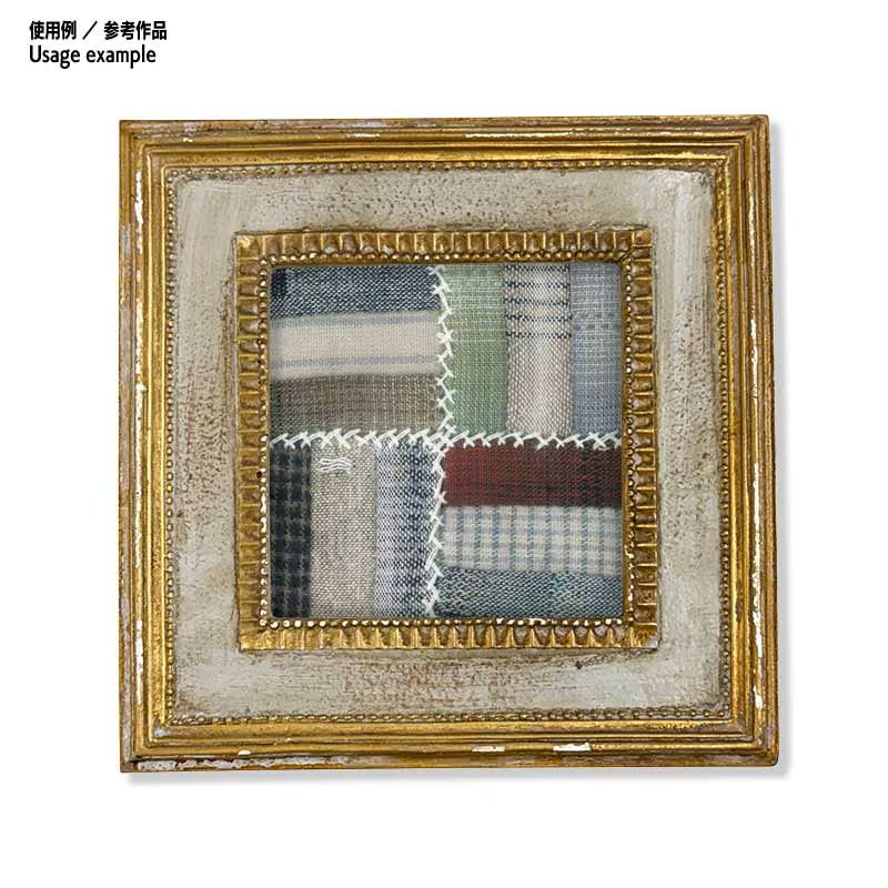 【50%OFF】6.5cm足つき木工フレーム用キット（2ヶセット） ログキャビンとローマンストライプ
