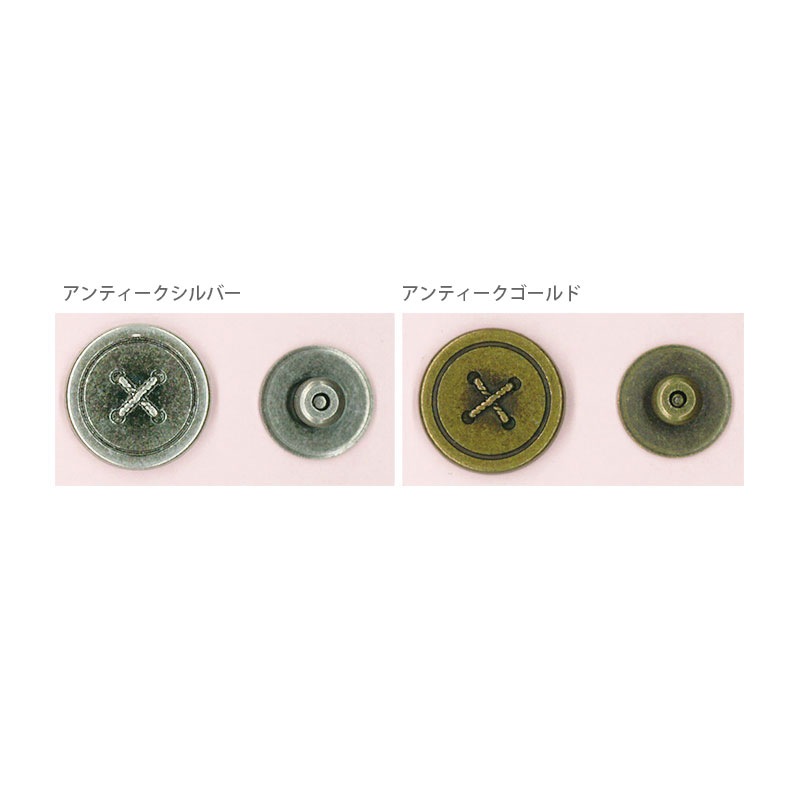 ネジ式バネホック ボタン柄（JTMP-143）