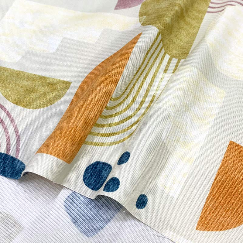 web20240710-01 コットンオックスプリント生地 ブロックインテリア 10cm（プレゼント付き）