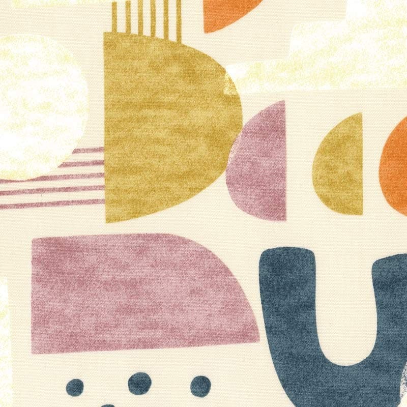 web20240710-01 コットンオックスプリント生地 ブロックインテリア 10cm（プレゼント付き）