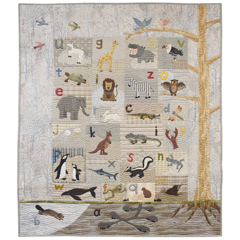 布で描くいきものたちタペストリー 作り方なし 斉藤謠子の 布で描くいきものたち掲載 カタログ通信販売 年第6回通販 キルトパーティ