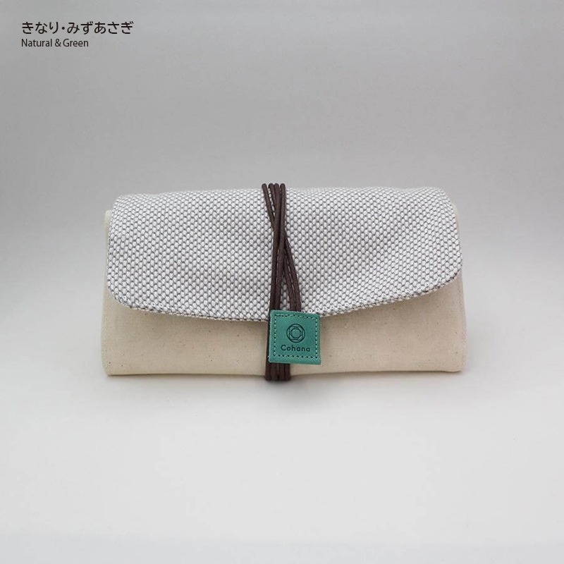 三河木綿の巻き道具入れ