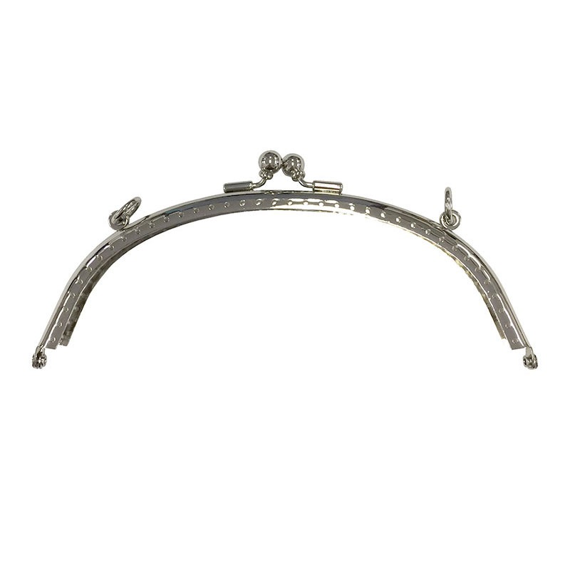 【65%OFF】玉付口金 縫い付けタイプ　15.5cm　シルバー