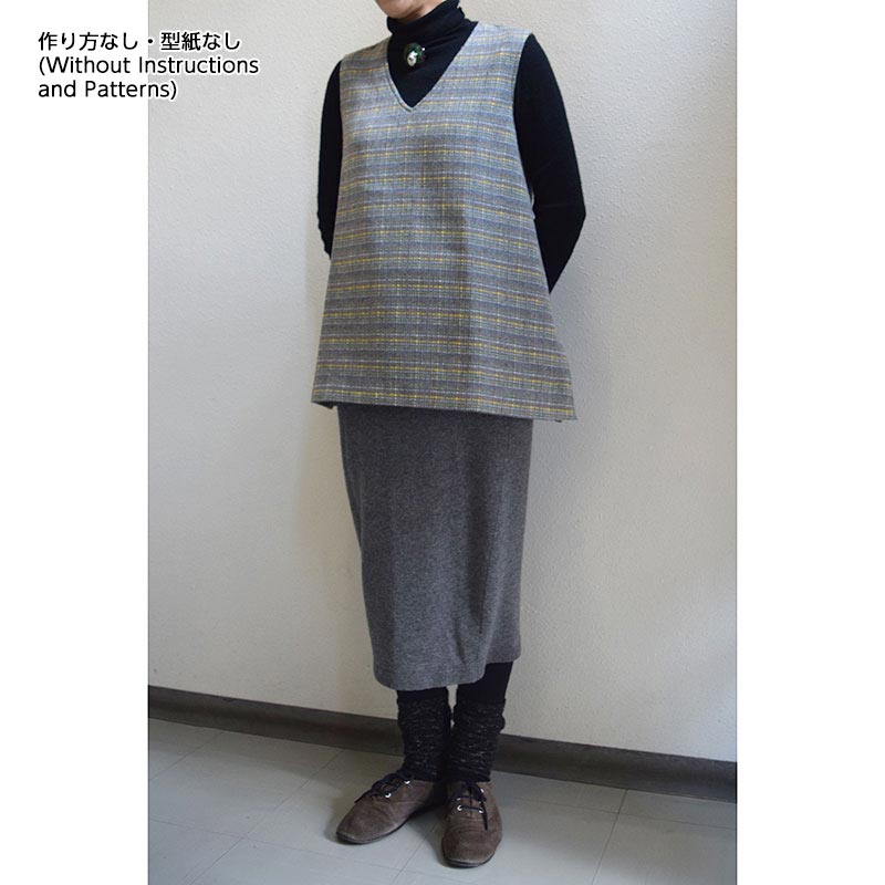 チェックのベスト 作り方なし 私のずっと好きなもの 本の材料セット 作り方なし 斉藤謠子の私のずっと好きなもの 洋服 布バッグ 小物 キルトパーティ