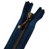 玉付ファスナーいぶし/16cm細