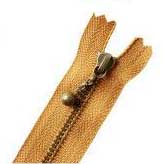 玉付ファスナーいぶし/16cm細