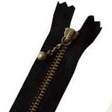 玉付ファスナーいぶし/16cm細