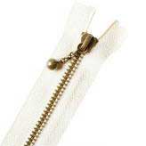玉付ファスナーいぶし/20cm細