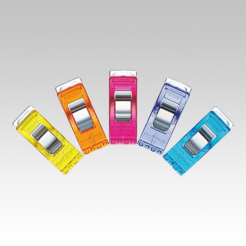 仮止めクリップ〈50個入（5色セット）〉