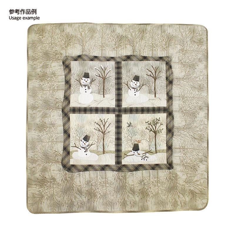 雪だるまのタペストリー　おすすめキルト糸6色セット