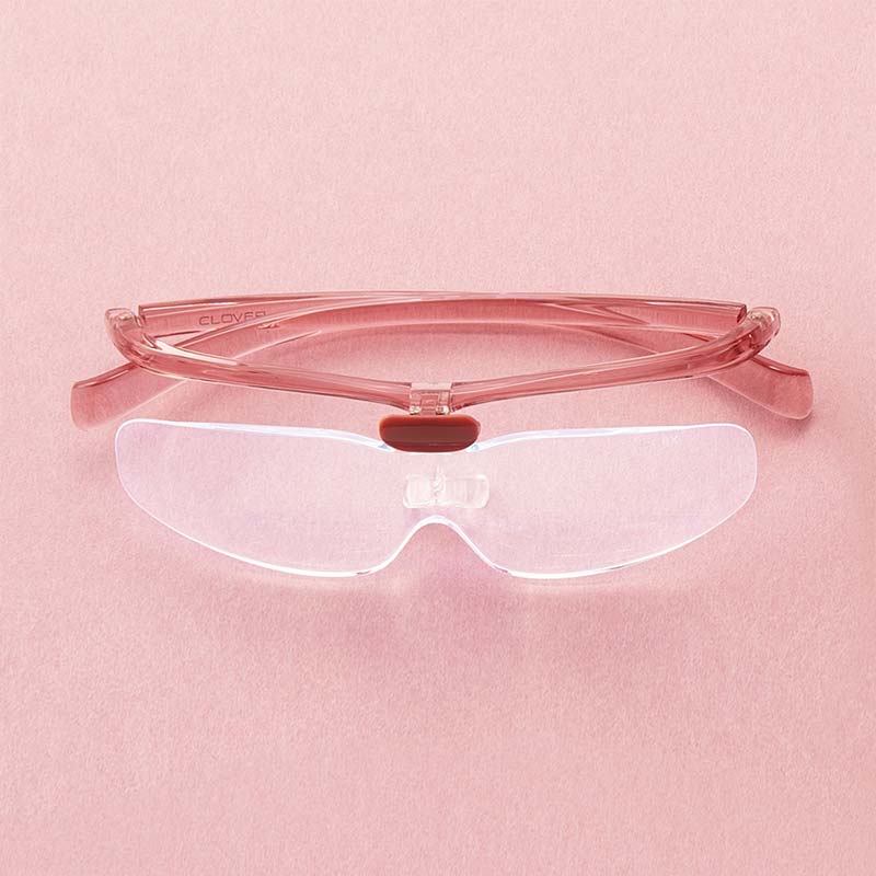 クロバー クラフトルーペ [1.6倍＆2.0倍] メガネタイプの拡大鏡