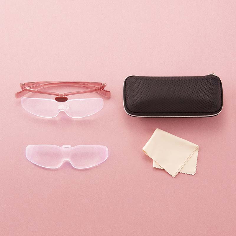 クロバー クラフトルーペ [1.6倍＆2.0倍] メガネタイプの拡大鏡