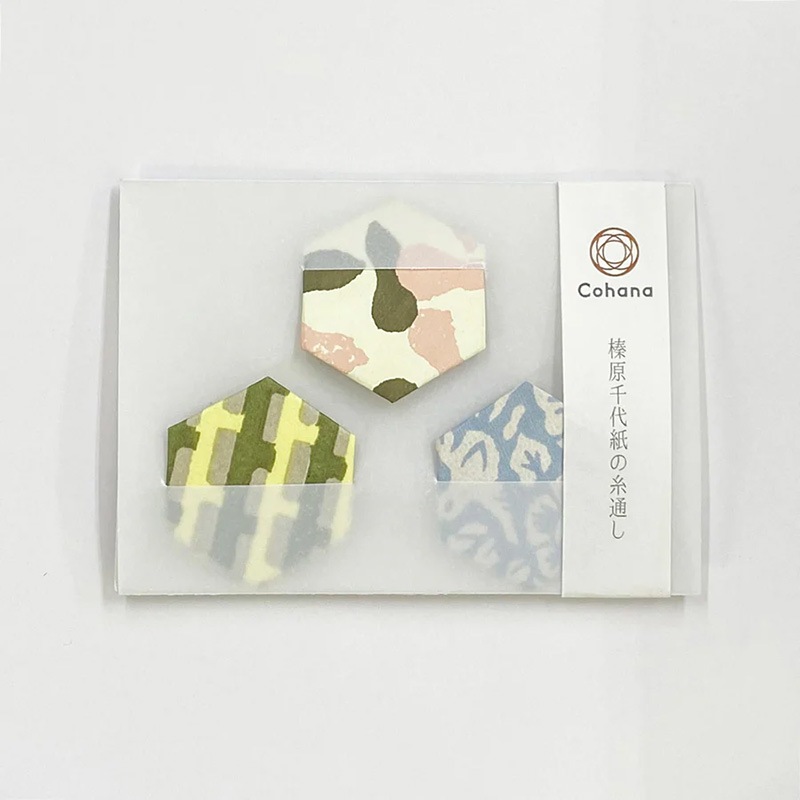 榛原千代紙の糸通し