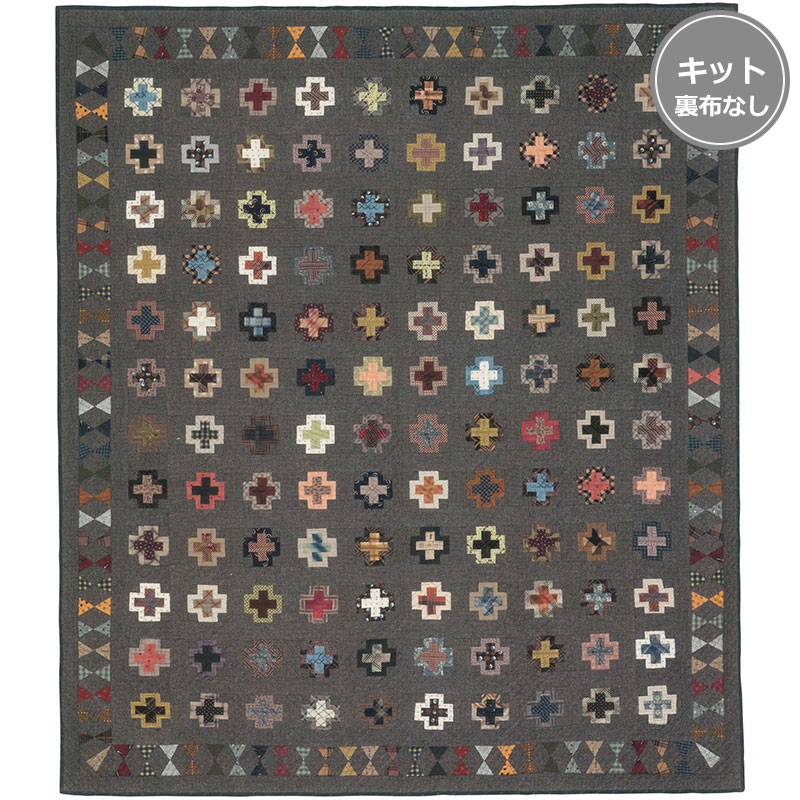 クロスパターンのタペストリー