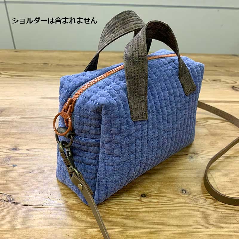 ミニボストンA(作り方・ショルダーなし）斉藤謠子 私の好きな15の布バッグ掲載