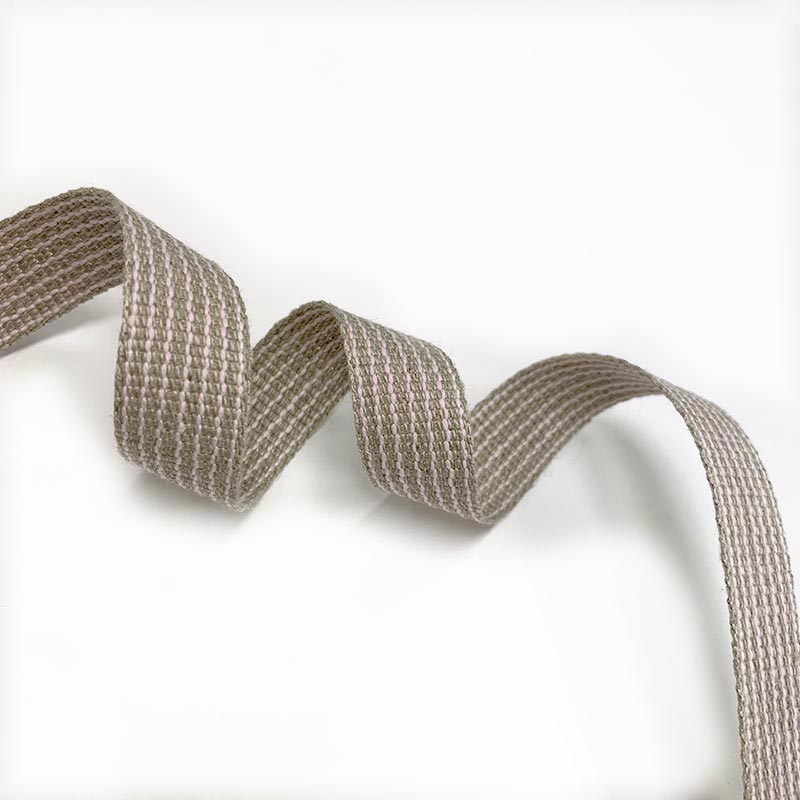 麻テープ（ストライプ柄）15mm巾（BEL-1463）