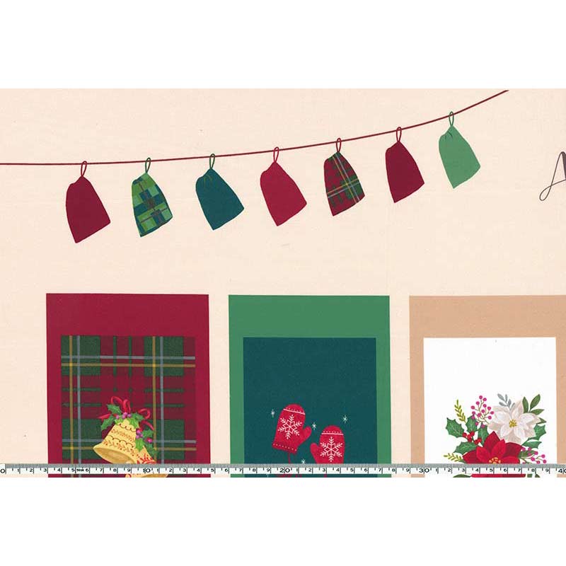 【パネル布】クリスマス（インクジェットプリント）