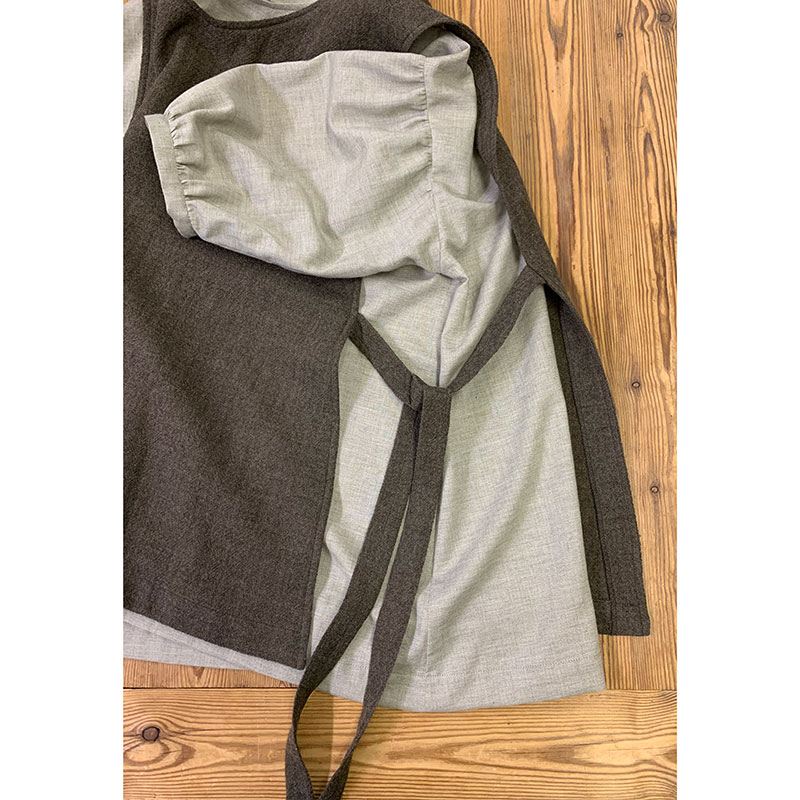 ウールガーゼのベスト（作り方なし）ウールガーゼのベストの型紙掲載