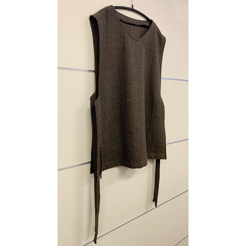 ウールガーゼのベスト（作り方なし）ウールガーゼのベストの型紙掲載