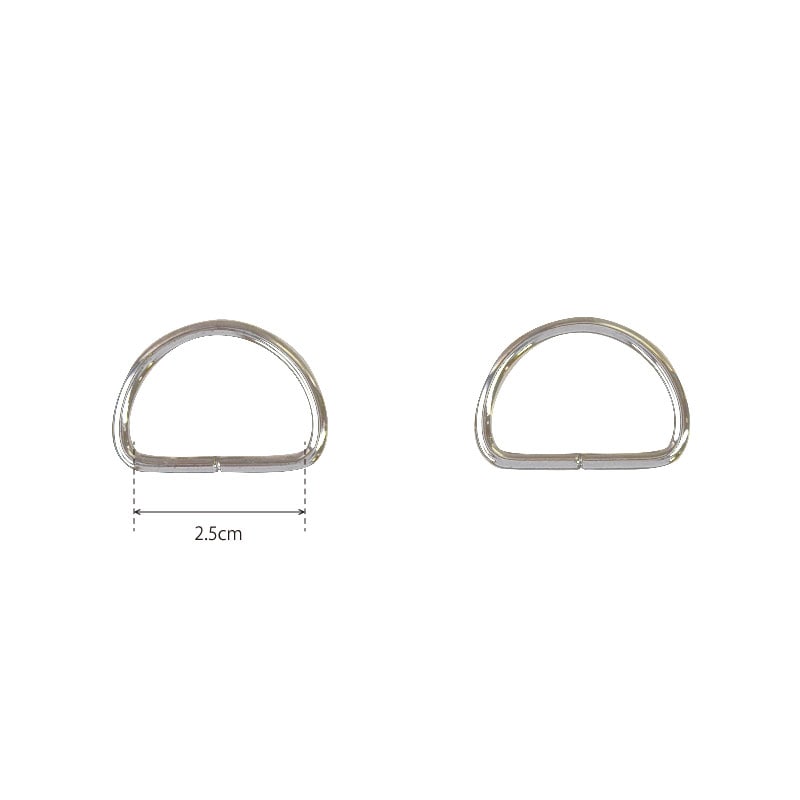 Dカン2.5cm シルバー2個セット