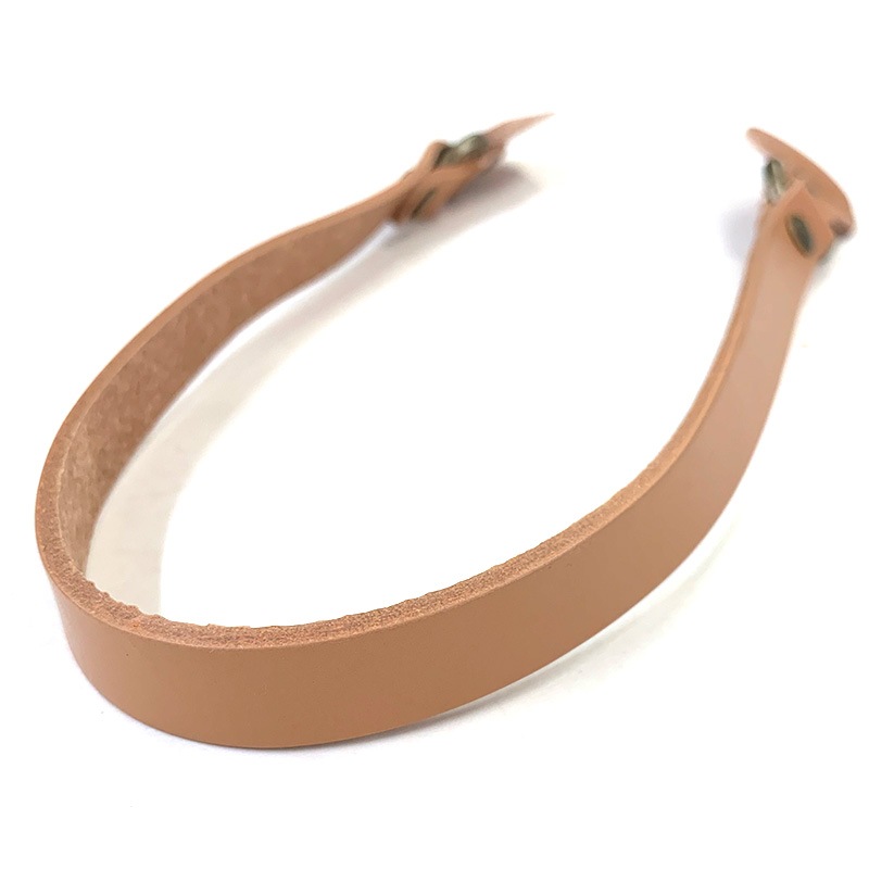 金具付き本革持ち手2本手 / 50cm　1.5cm幅（JTM-K50）