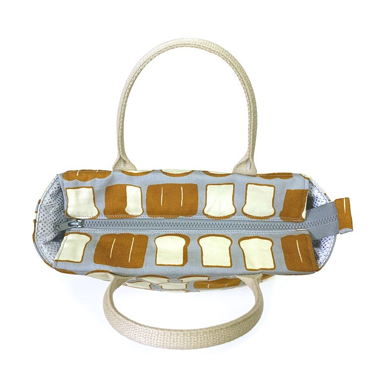 【20%OFF】食パンプリントの保冷・保温バッグとポーチ