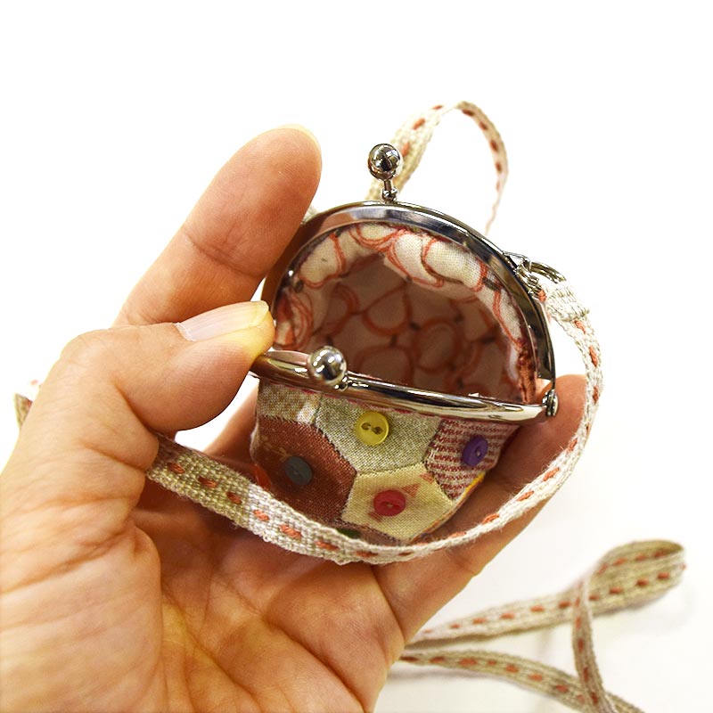 カン付き穴あき口金（縫い付けタイプ）H18-S（プレゼント付き） | WEB