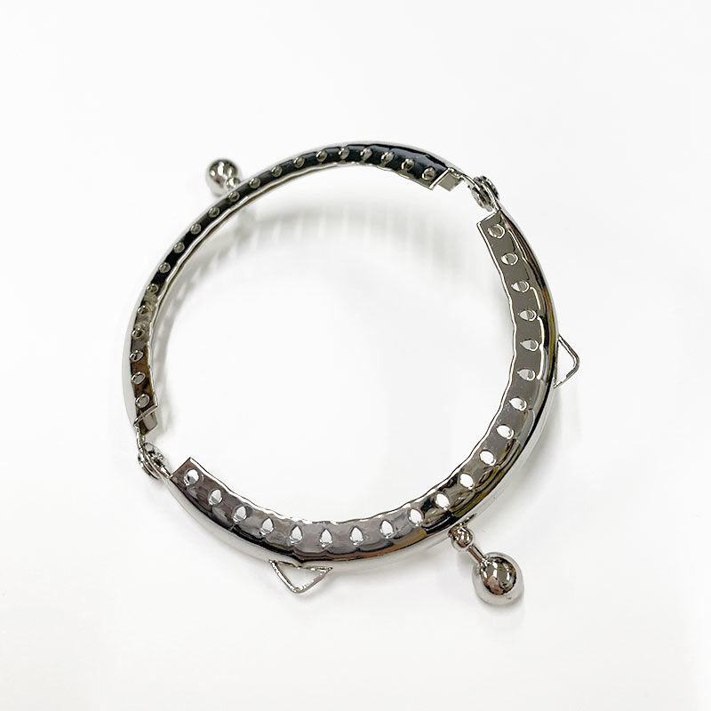 カン付き穴あき口金（縫い付けタイプ）H18-S（プレゼント付き）