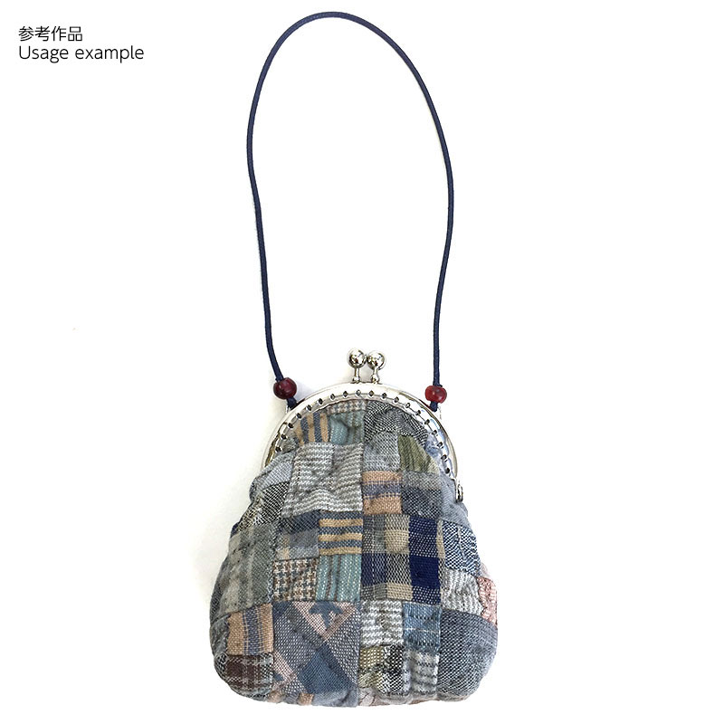 カン付き穴あき口金（縫い付けタイプ）H18-S（プレゼント付き）