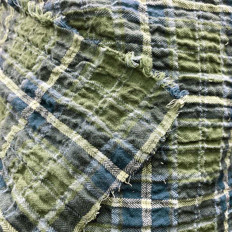 ヘリンボーンビエラチェックのギャザースカート