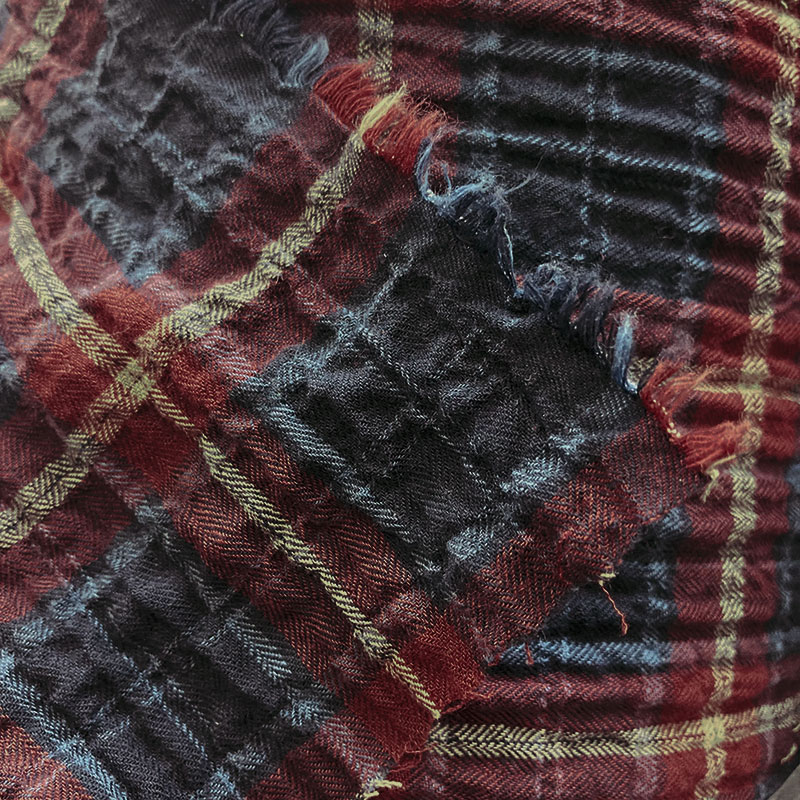 ヘリンボーンビエラチェックのギャザースカート