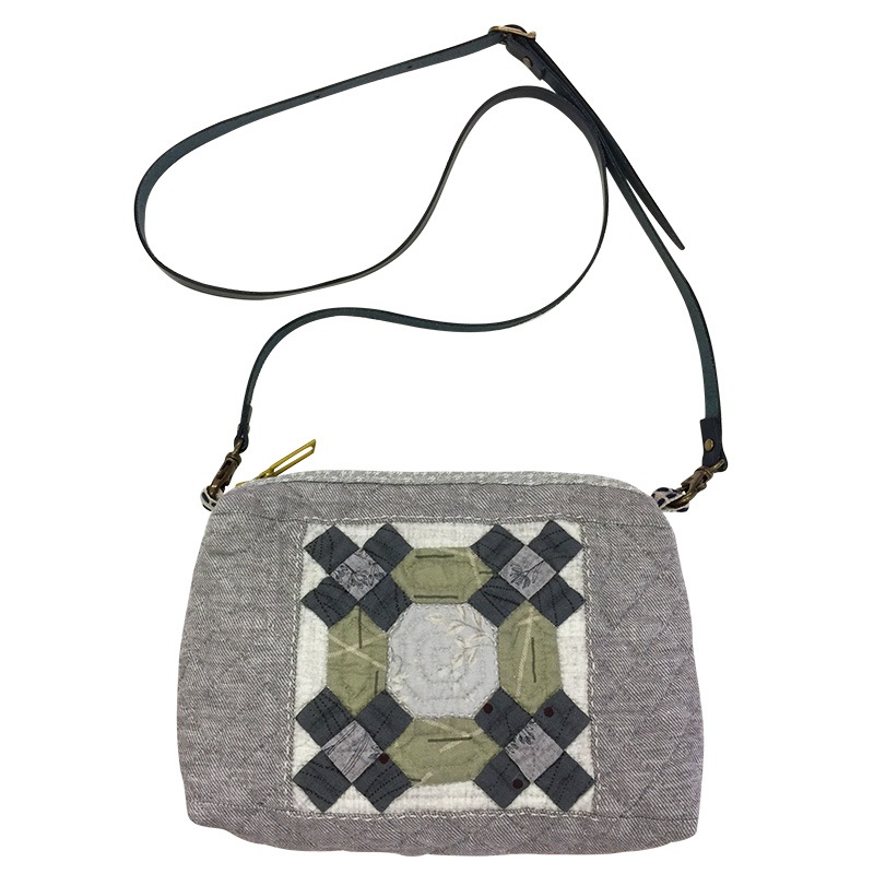 パツチワークポシェット カラフルパッチワークポシェット（本革） | 革と手づくりの店