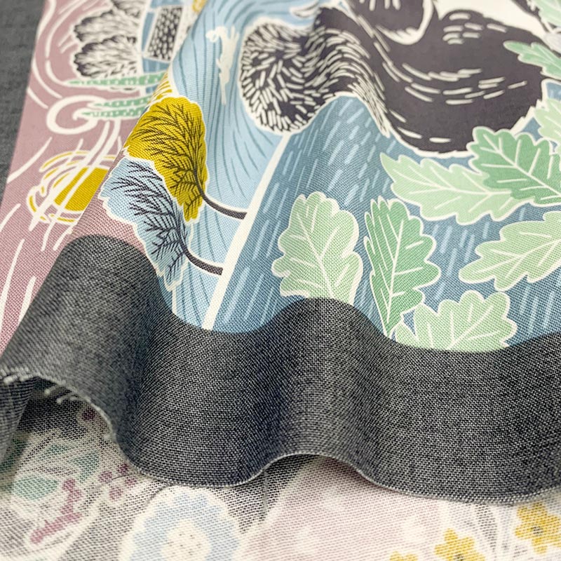 【パネル布】USAコットン Makower Heather and Sage Animal Panel