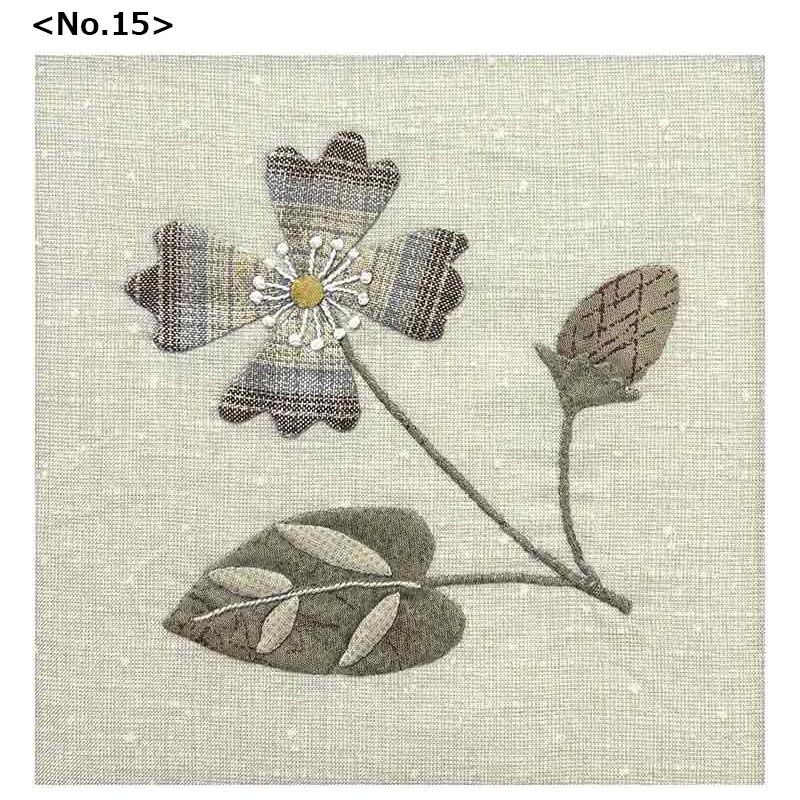 【20%FF】北欧風　お花のパターンの型紙15種セット