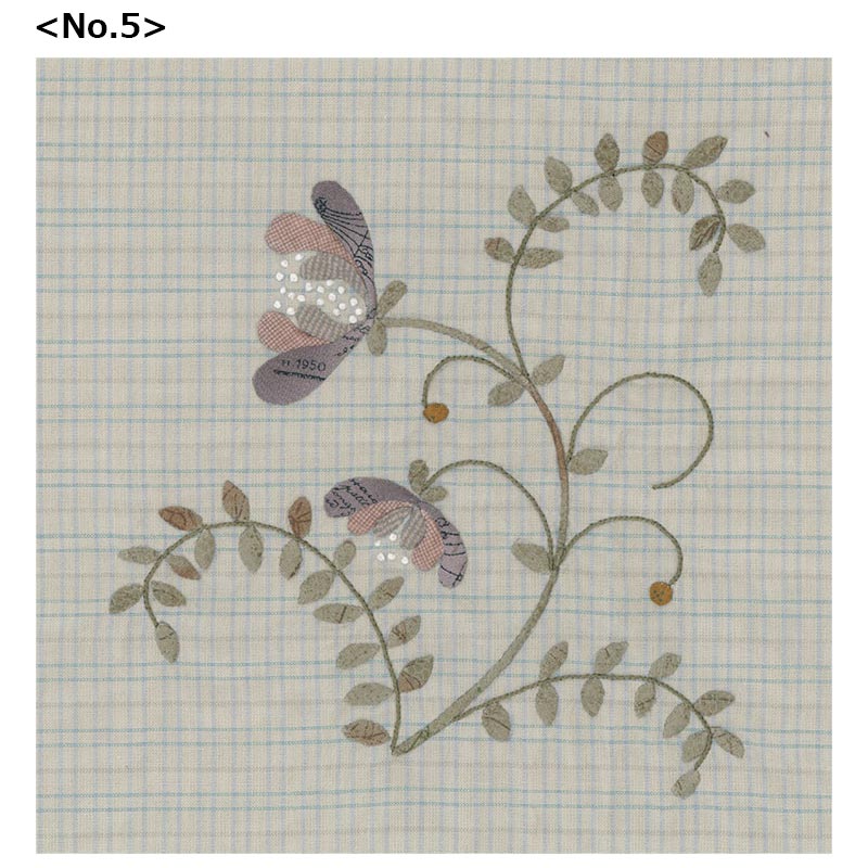 【20%FF】北欧風　お花のパターンの型紙15種セット