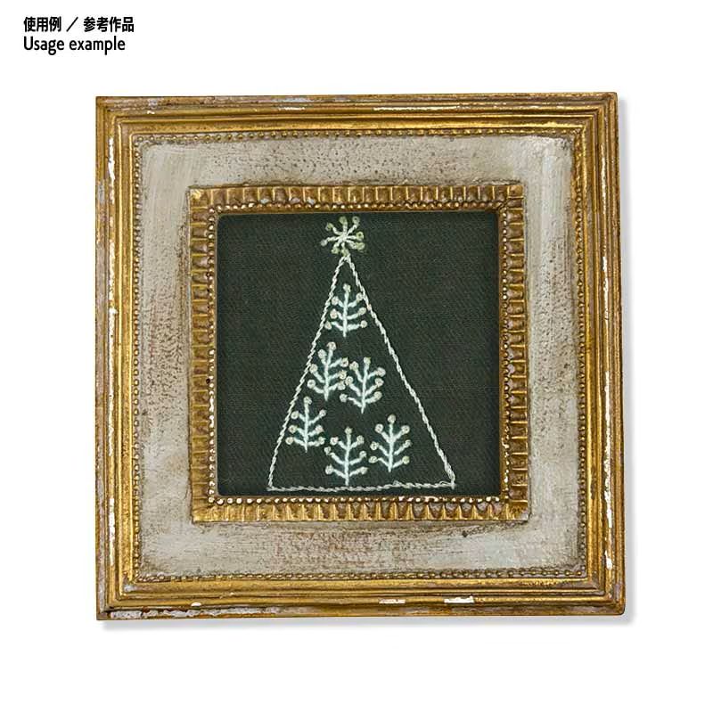 【50%OFF】6.5cm足つき木工フレーム用キット（2ヶセット） レッドとグリーンのツリー