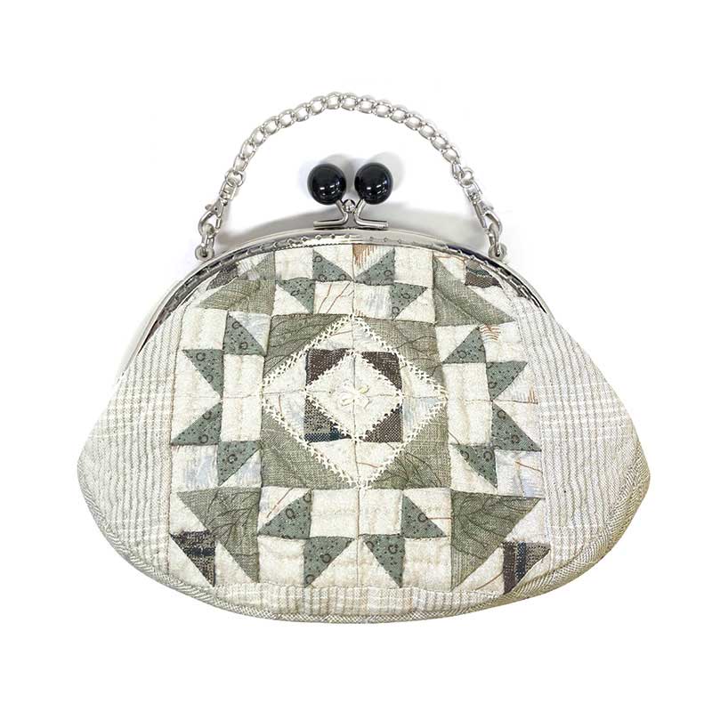 フラワースターの玉付口金ポーチ