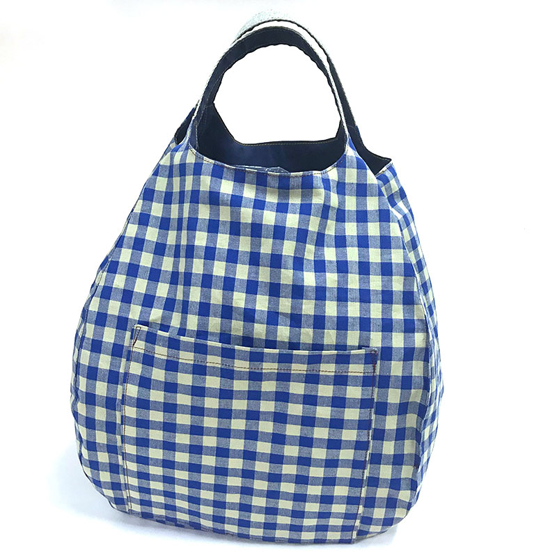 バルーンバッグb(紺)(作り方なし)斉藤謠子のいつも心地のよい服とバッグ掲載