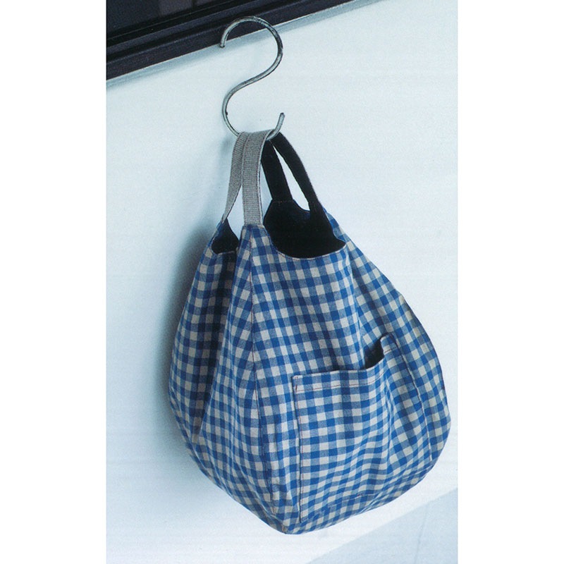 バルーンバッグb(紺)(作り方なし)斉藤謠子のいつも心地のよい服とバッグ掲載