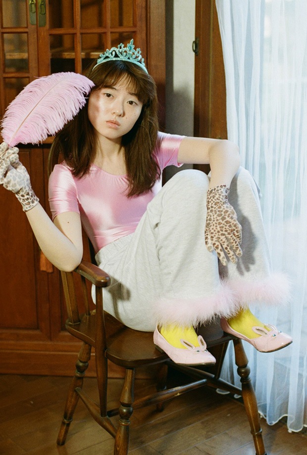 (rsp made) 3color feather sweat pants MADE RASPBERRYPIE