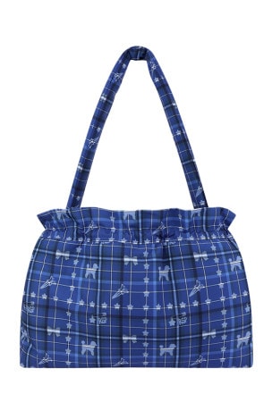 blue rsp check Padding bag