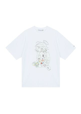 (2��) white oliwa angel twinkle T-shirt 
