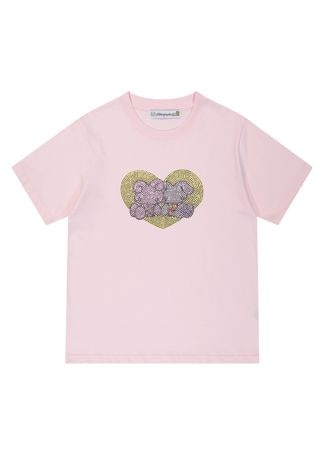 (pink) oliwa rabbit twinkle t-shirt